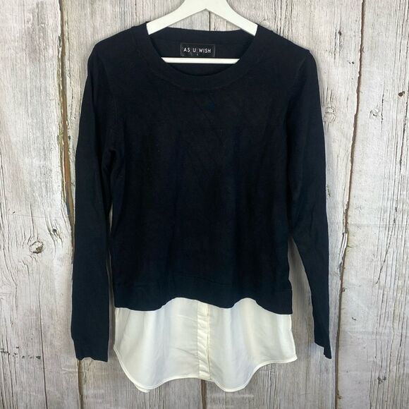 Cielo As U Wish Layered Sweater Size L - Picture 1 of 5
